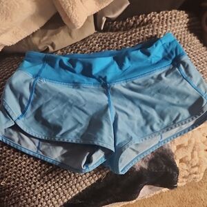 Teal Blue Women's Lululemon Shorty Shorts Size 4